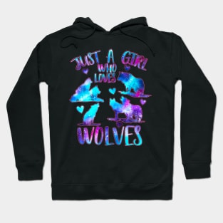 Just a girl who loves wolves Hoodie